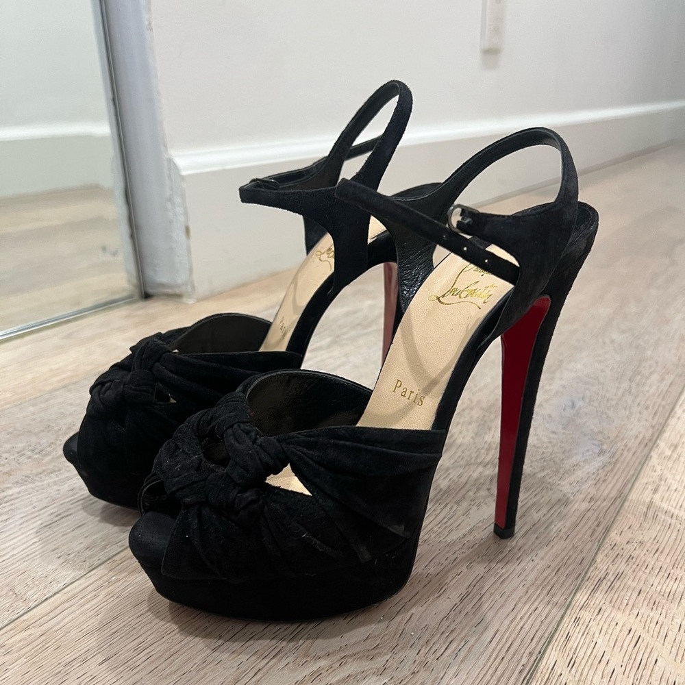 Christian Louboutin Ionescadiva 150 VEAU VELOURS in Black